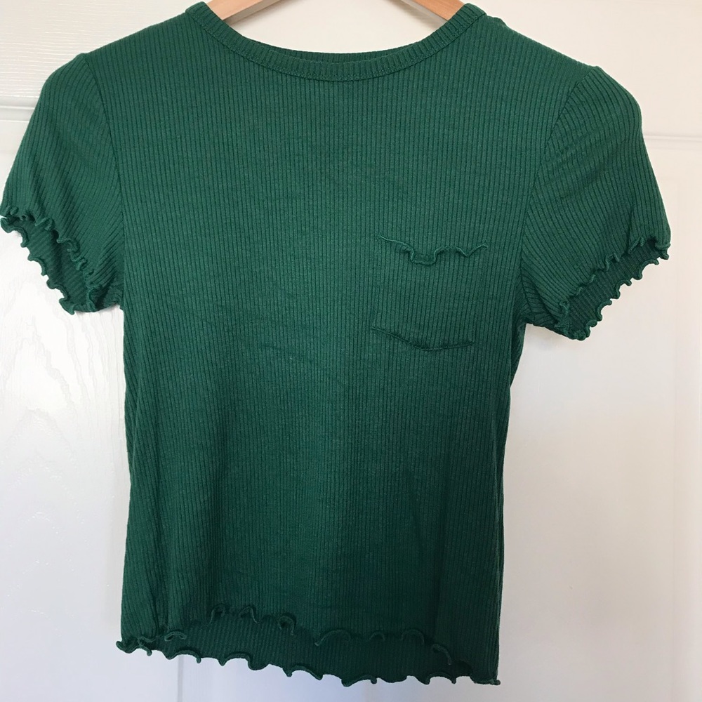 Irish green crop top
